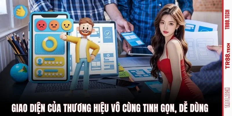 Giao diện của thương hiệu vô cùng tinh gọn, dễ dùng